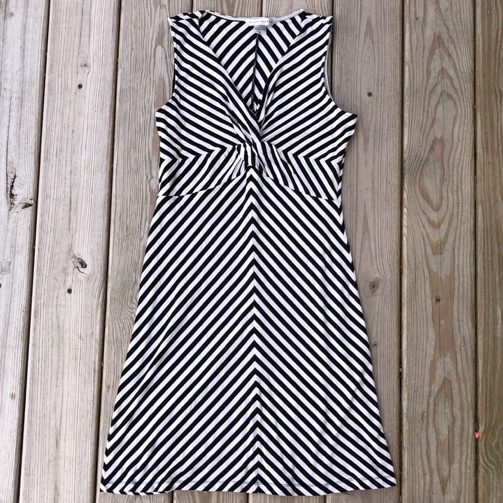 LIKE NEW! - Peter Nygård Mitered Stripe Tank Dress